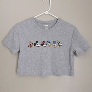 Old navy girls Mickey Mouse crop tee